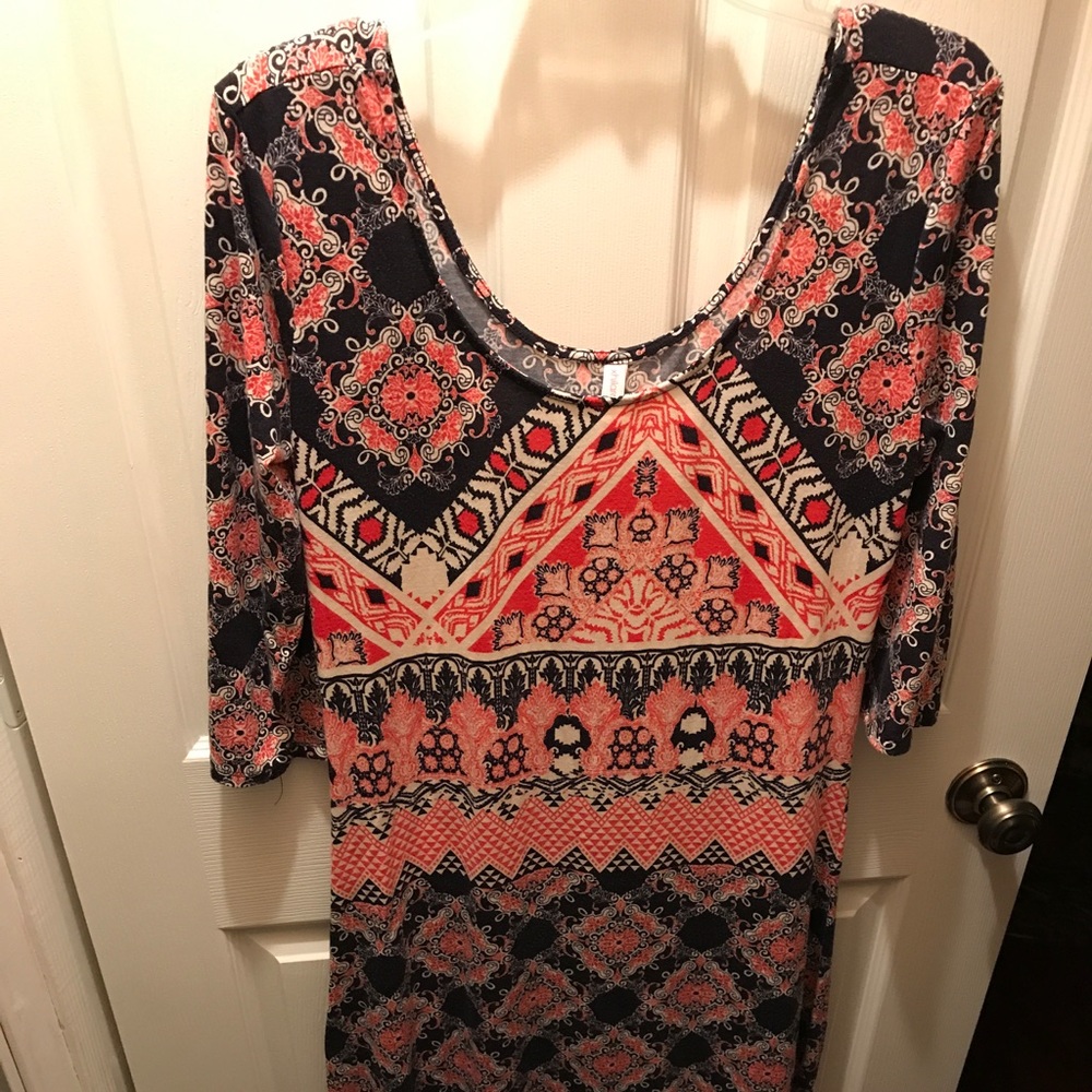 Xhilaration maxi dress size L
